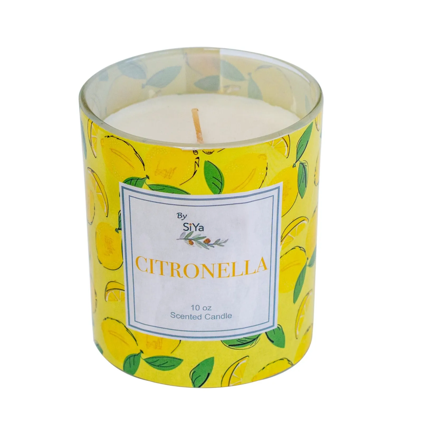 10 Oz Floral Prints Glass Candles Fragrances