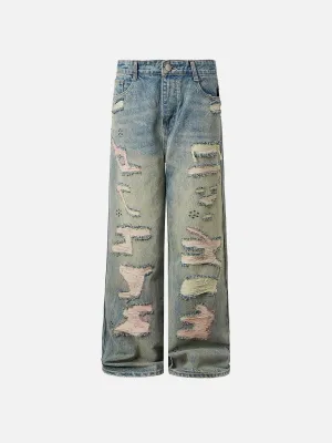 Aelfric Eden Fringe Distressed Jeans