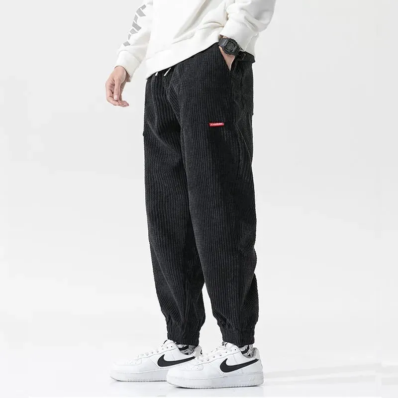 All Match Loose Hong Kong Style Men’s Casual Pants – Comfortable & Trendy Streetwear