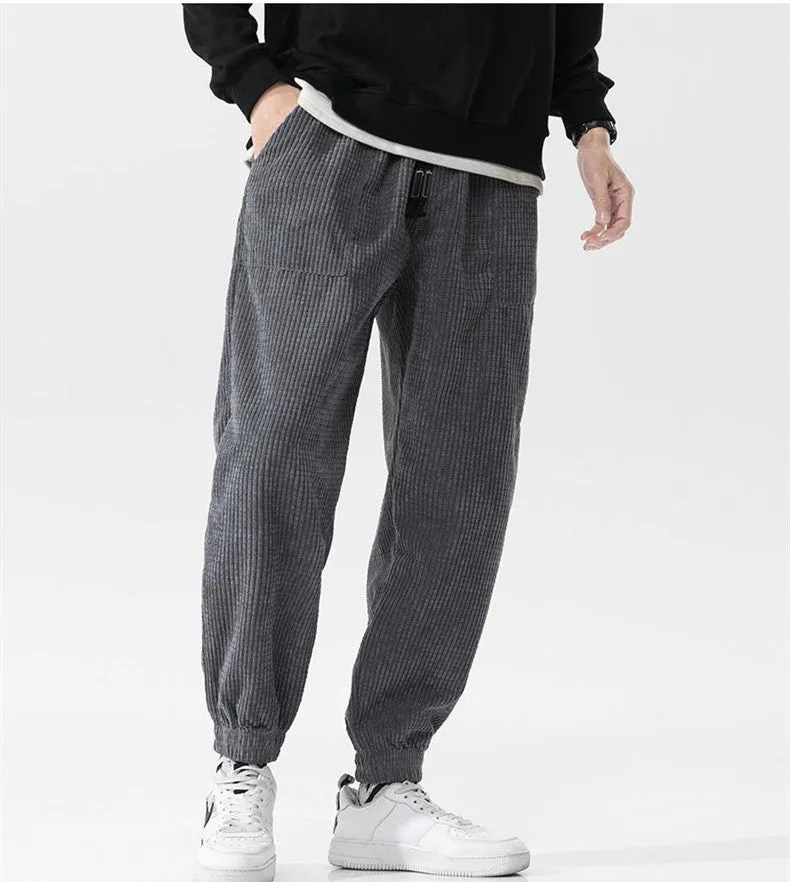 All Match Loose Hong Kong Style Men’s Casual Pants – Comfortable & Trendy Streetwear