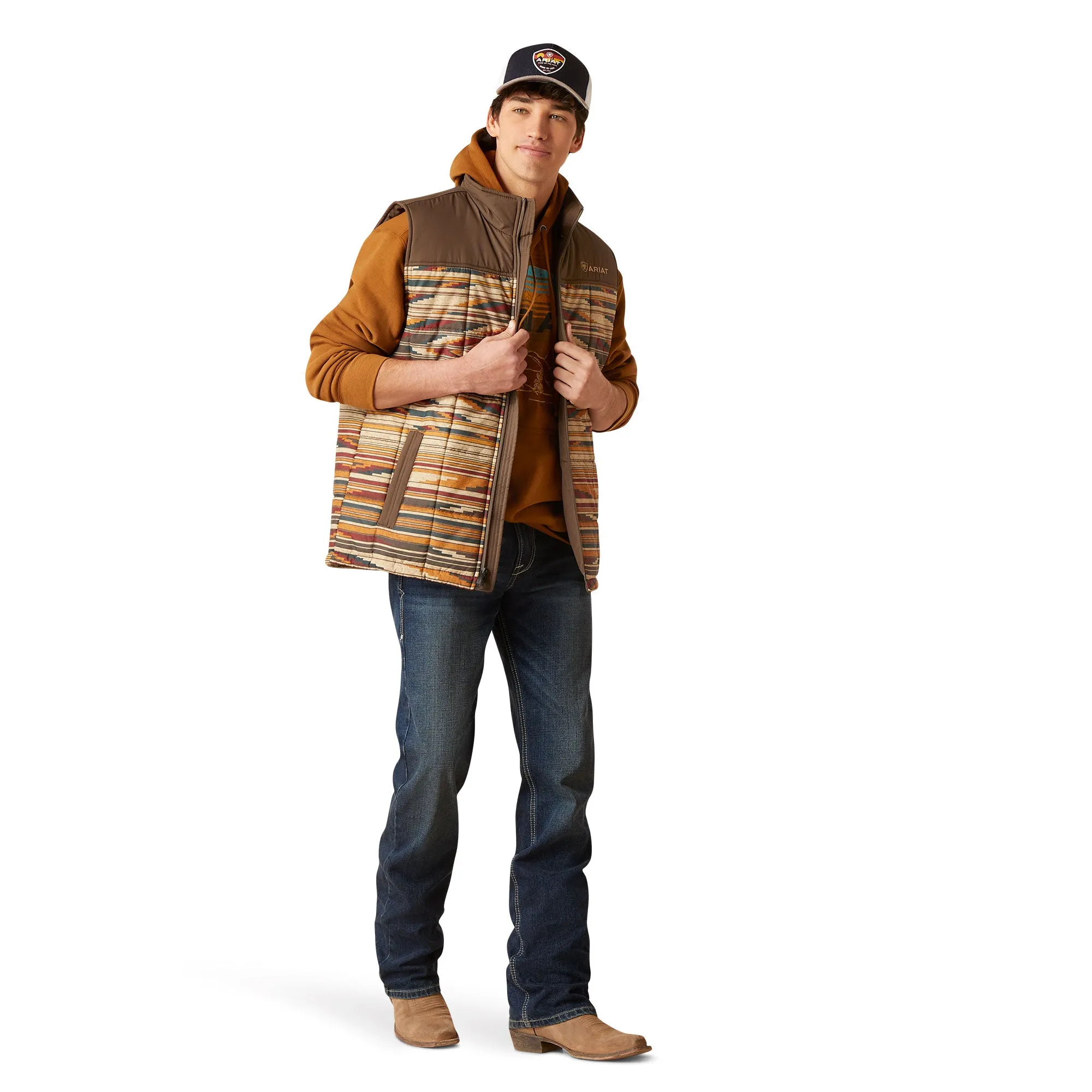 Ariat Men's Chimayo Cruis Aztec Saltillo Brown Vest 10046024
