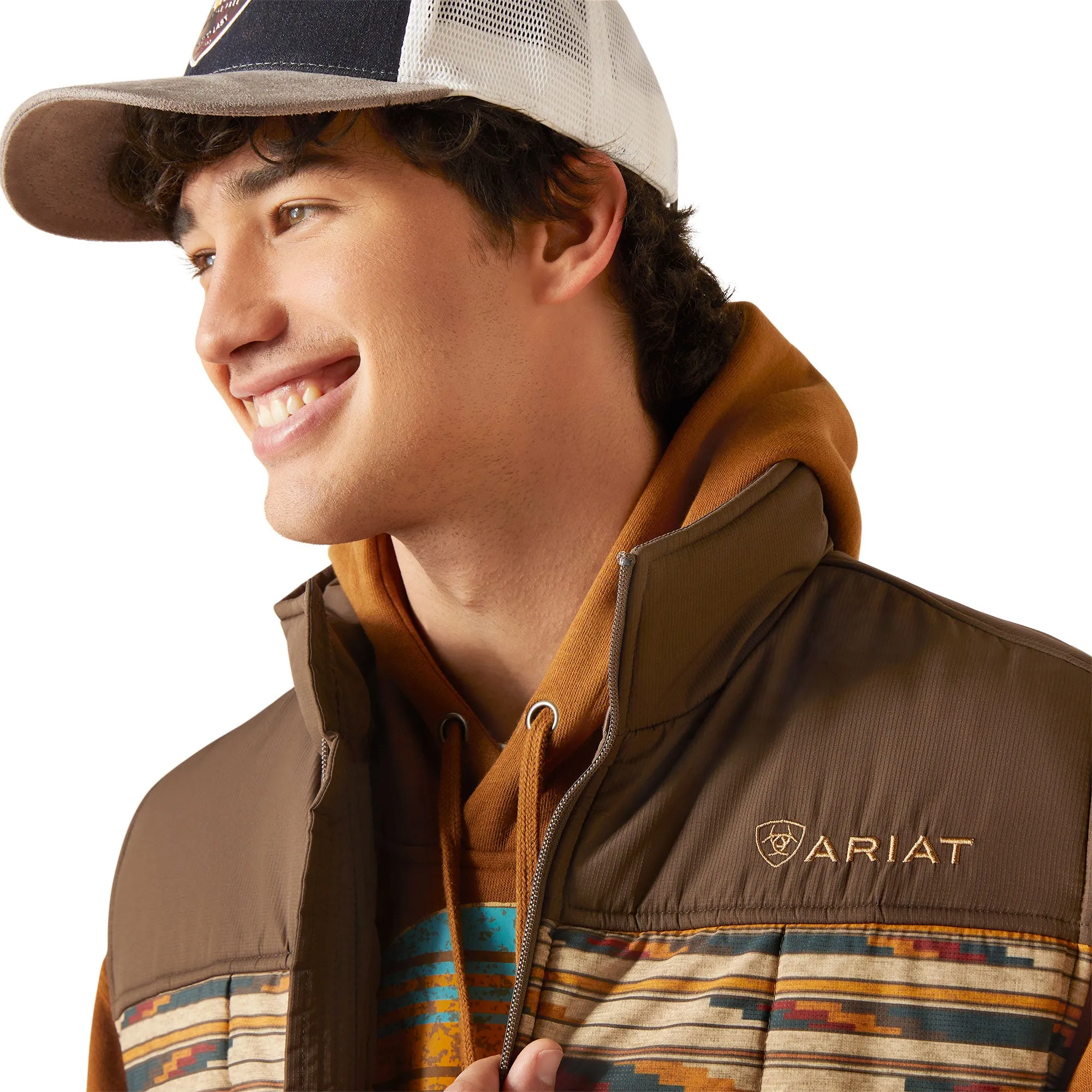 Ariat Men's Chimayo Cruis Aztec Saltillo Brown Vest 10046024