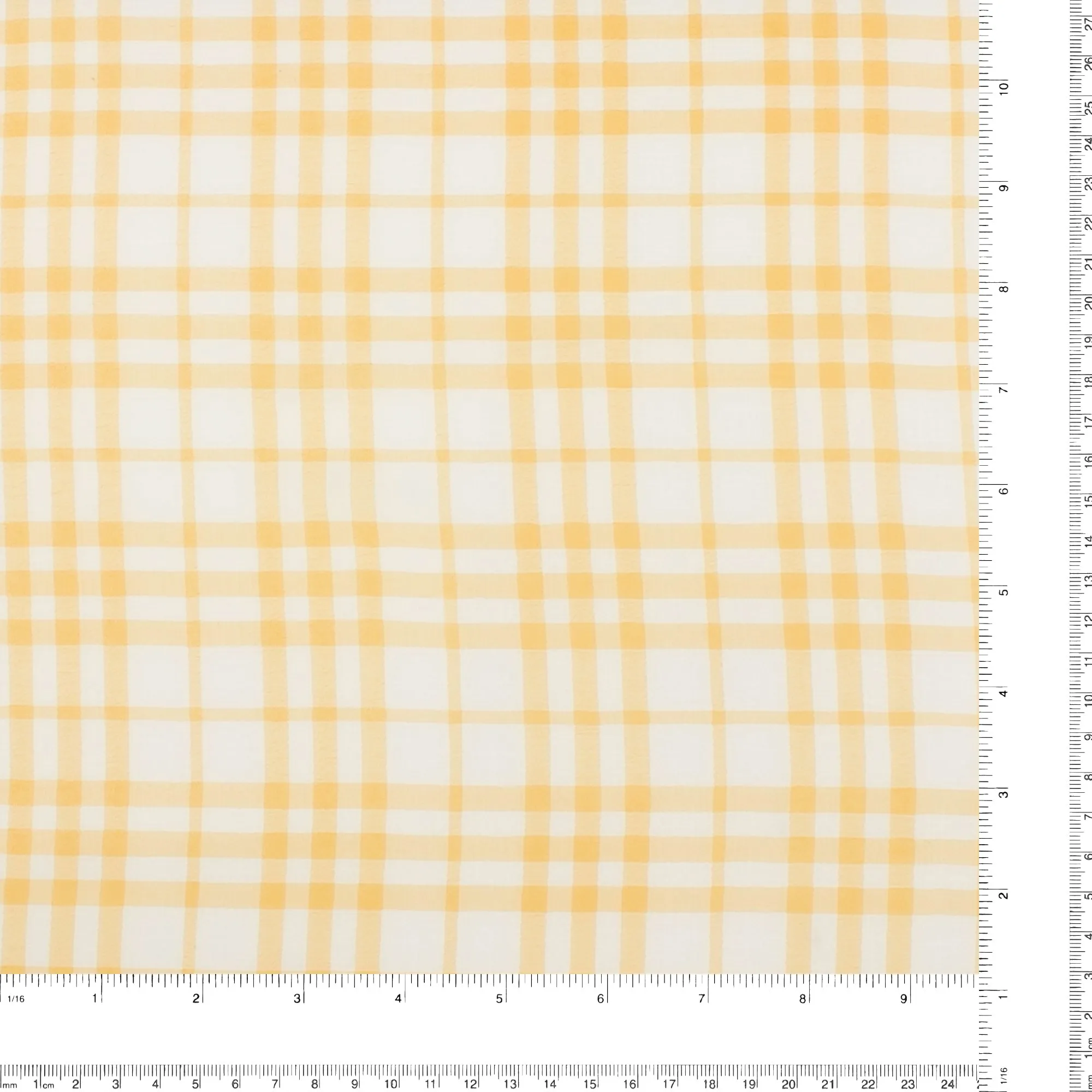 Crepe Chiffon - DAISY - Medium Plaid - Wheat