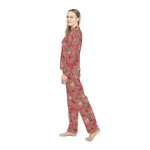 Customizable Satin Sleepwear Set for Women