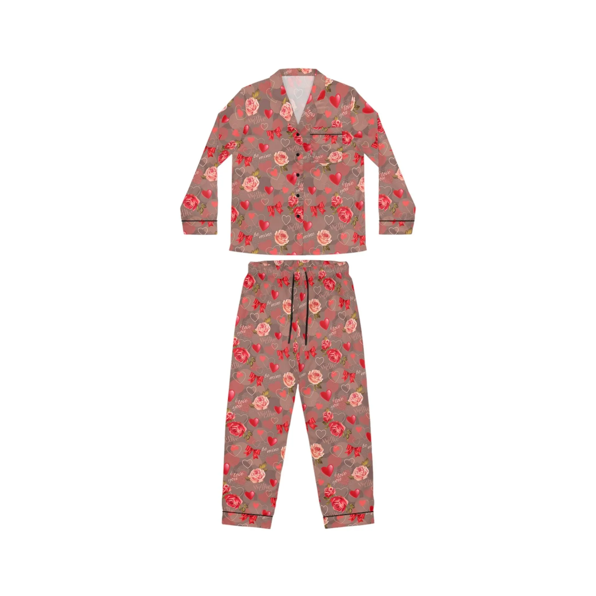 Customizable Satin Sleepwear Set for Women