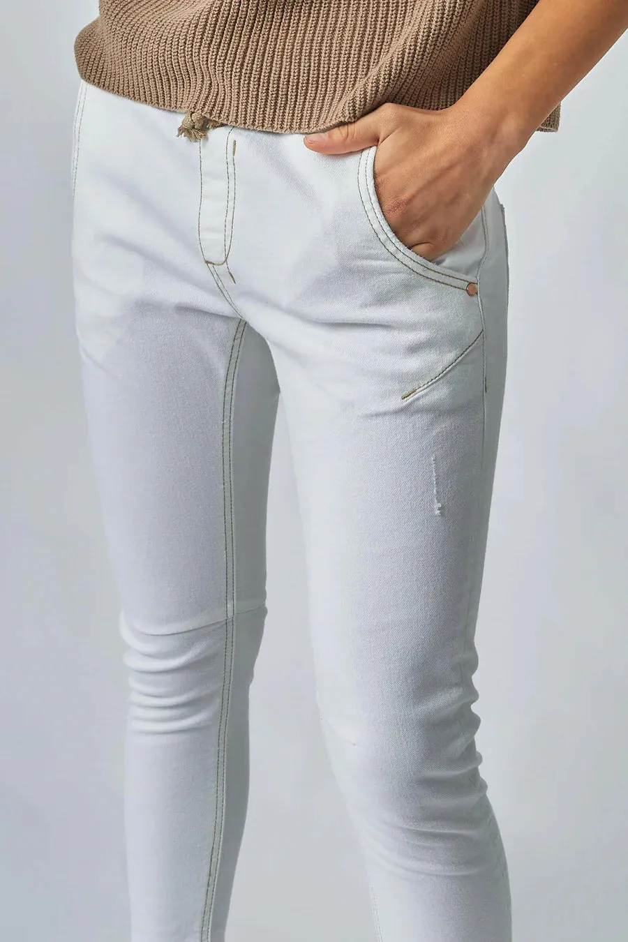 Dricoper Active White Jeans