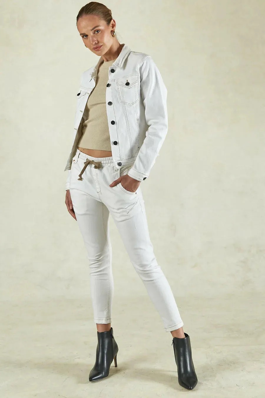 Dricoper Active White Jeans