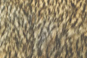 F1: Black And Light Brown Wolf Faux Fur