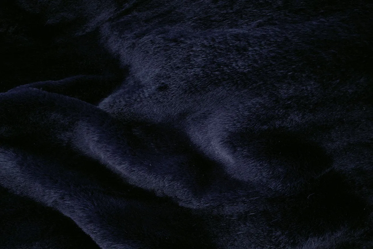 F1: Rabbit - Dark Midnight Navy Rabbit Faux Fur
