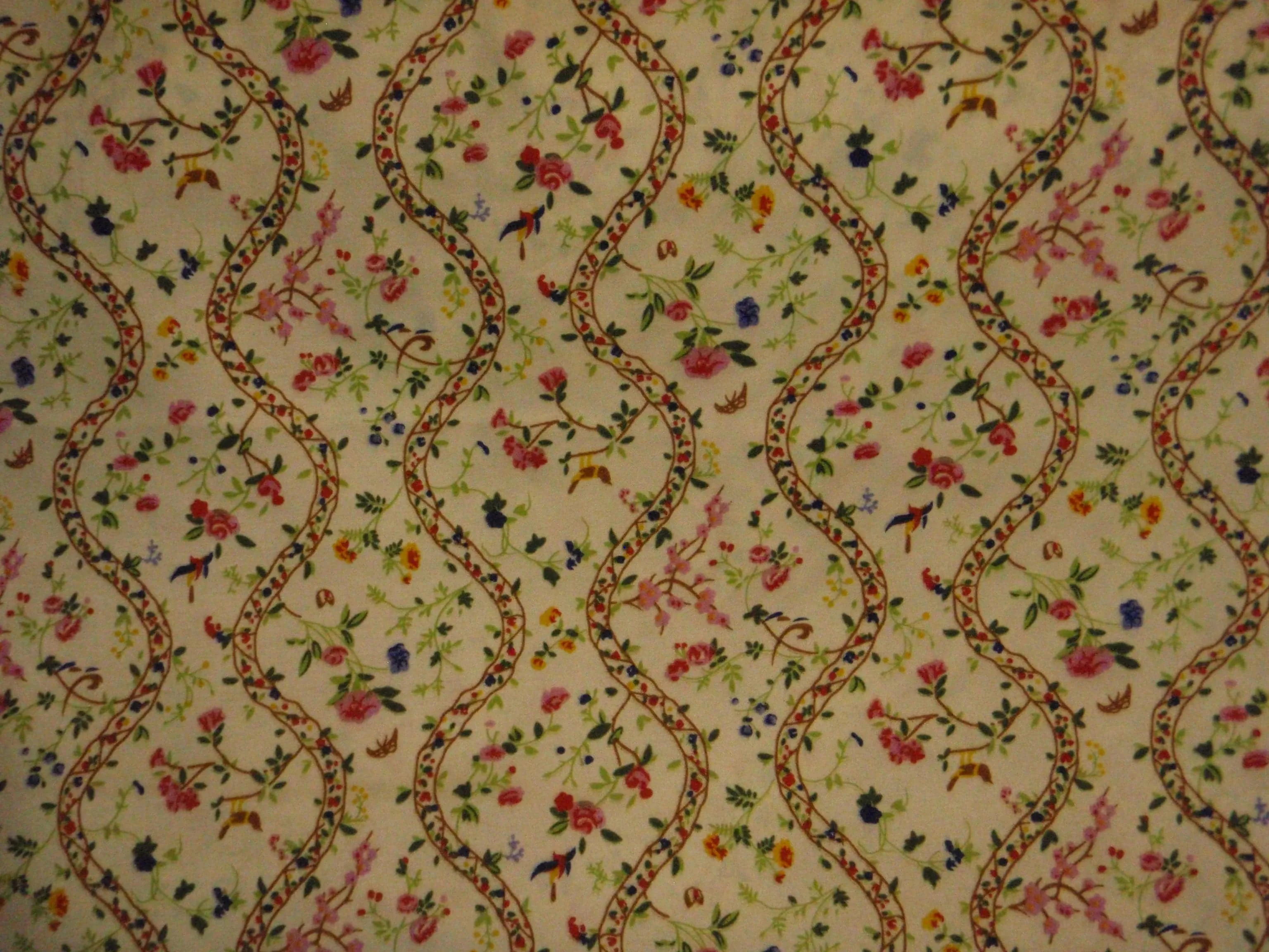 Floral Vine - Poly/Cotton Poplin