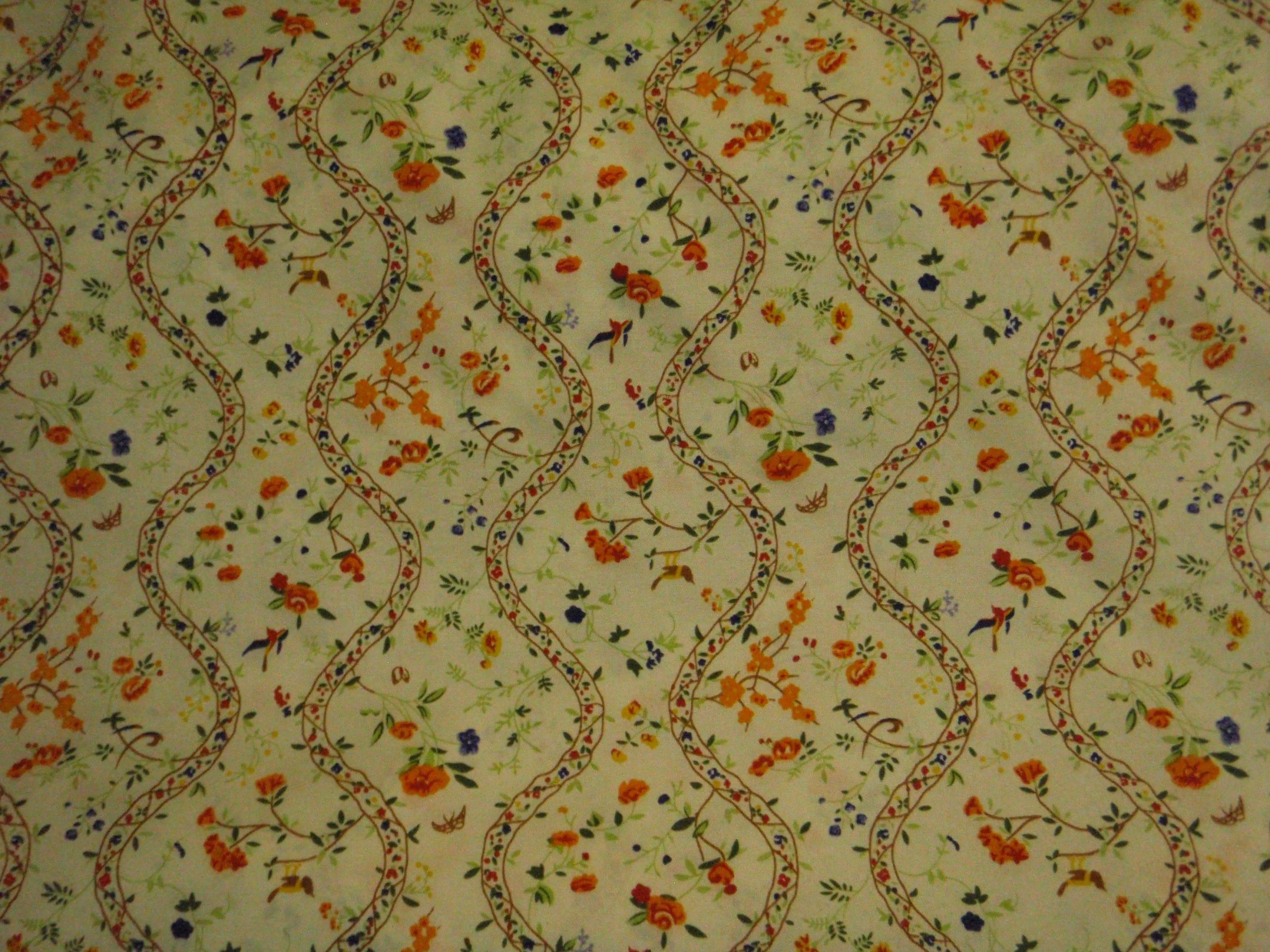 Floral Vine - Poly/Cotton Poplin