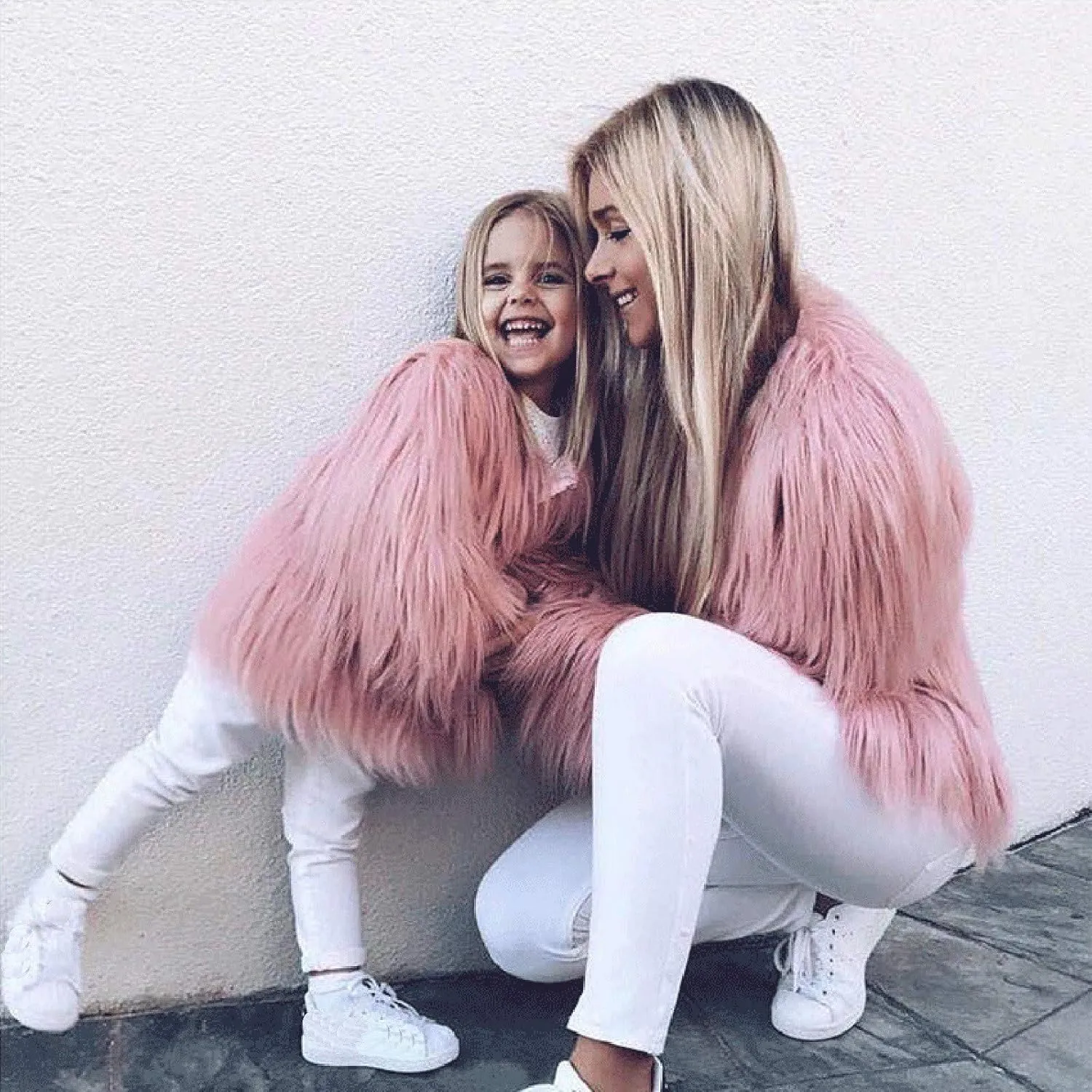 Girls Boys Faux Fur Vest Coat Toddler Kids Fleece Fuzzy Furry Jacket Coat Plush Thick Warm Outwear Winter Clothes