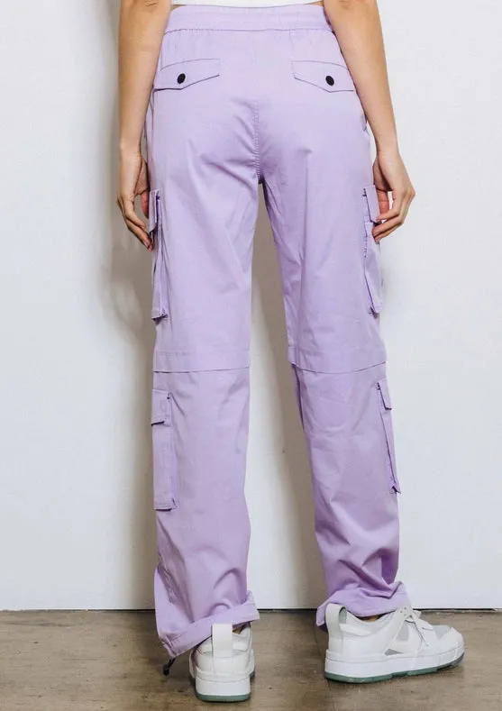 Haley Cargo Pants Lilac