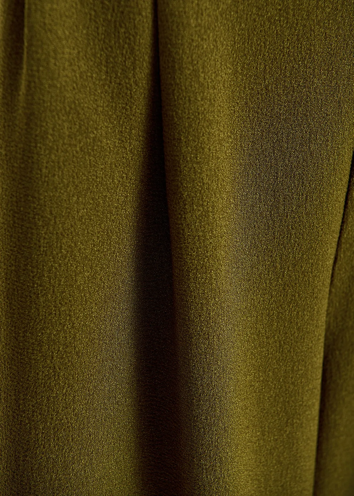 Khaki wide-leg pants