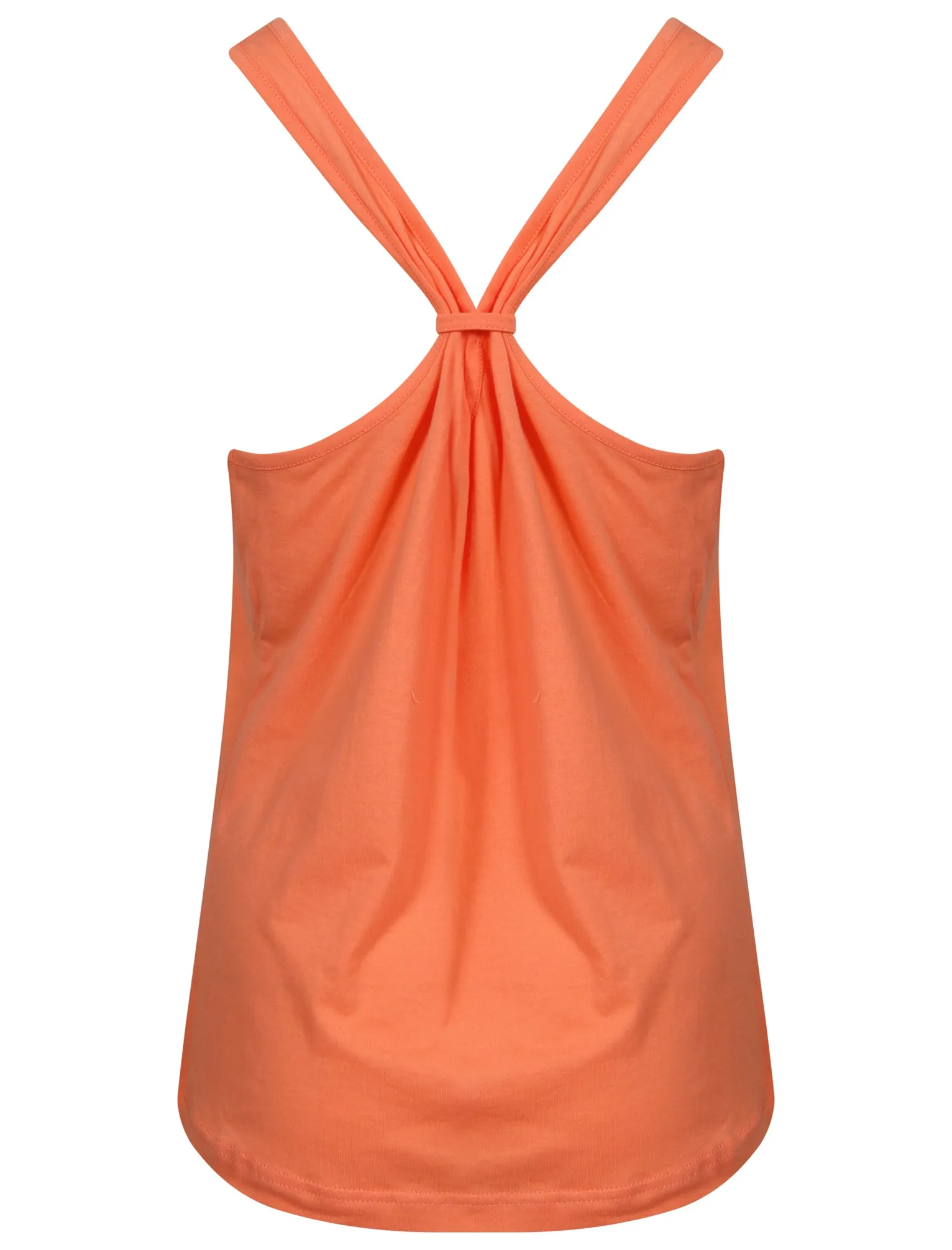 Korpi Racer Back Vest Top in Fusion Coral - Tokyo Laundry Active
