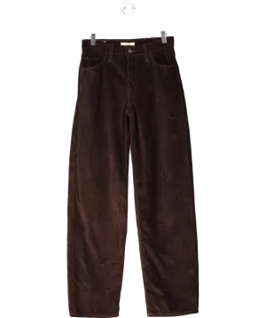 levis Brown Baggy Dad Corduroy Jeans W25