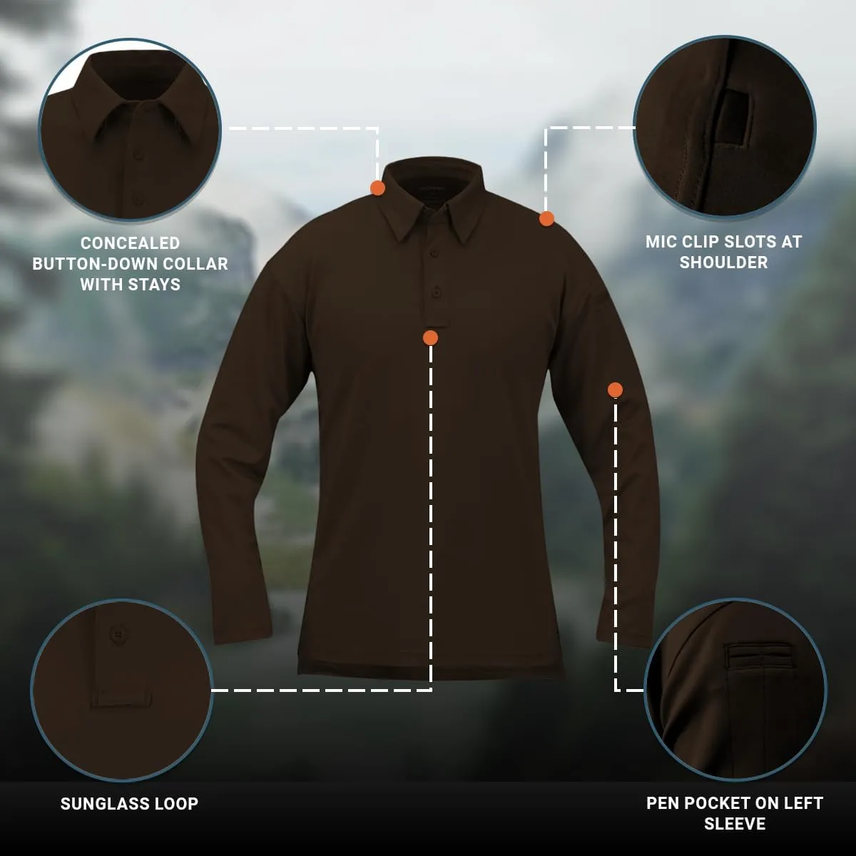 Men's Long Sleeve ICE Polo