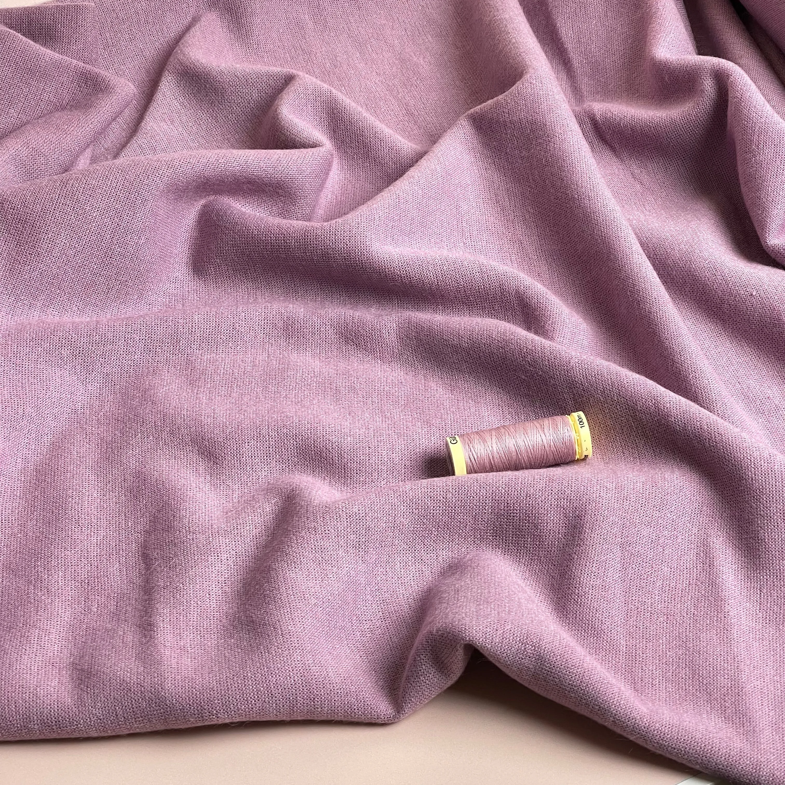 Merino Touch Viscose Blend Sweater Knit in Lilac