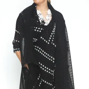 Mesh Black Circle Coat