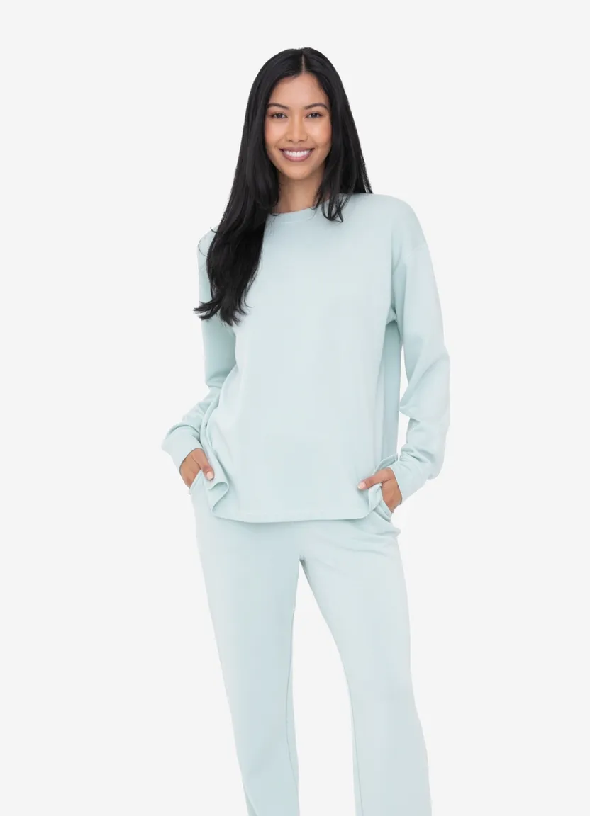 MOB Relaxed Sweatshirt-Sea Spray