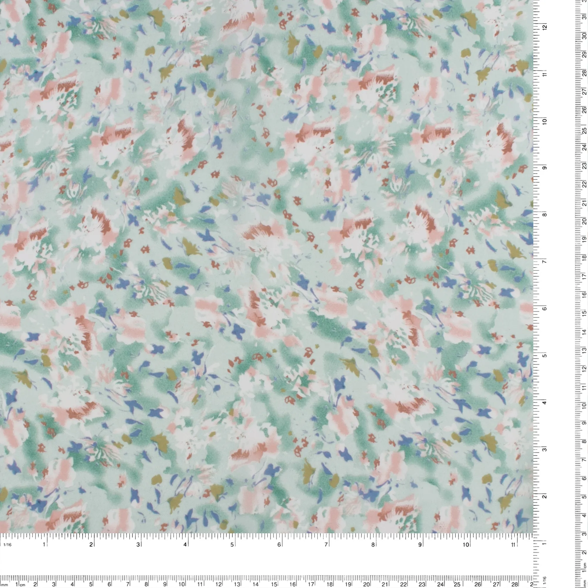 Novelty Printed Chiffon - 306 - Aqua