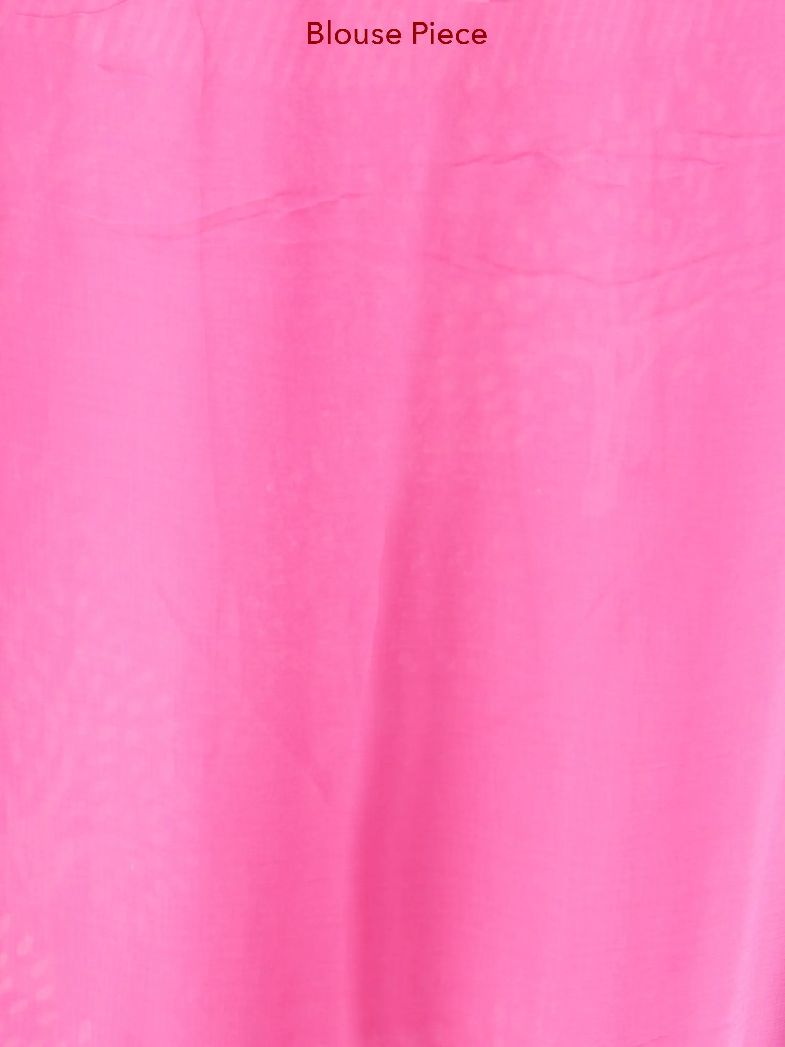 Pink Ivory Hand Block Printed Chiffon Saree with Zari Border - S031703917