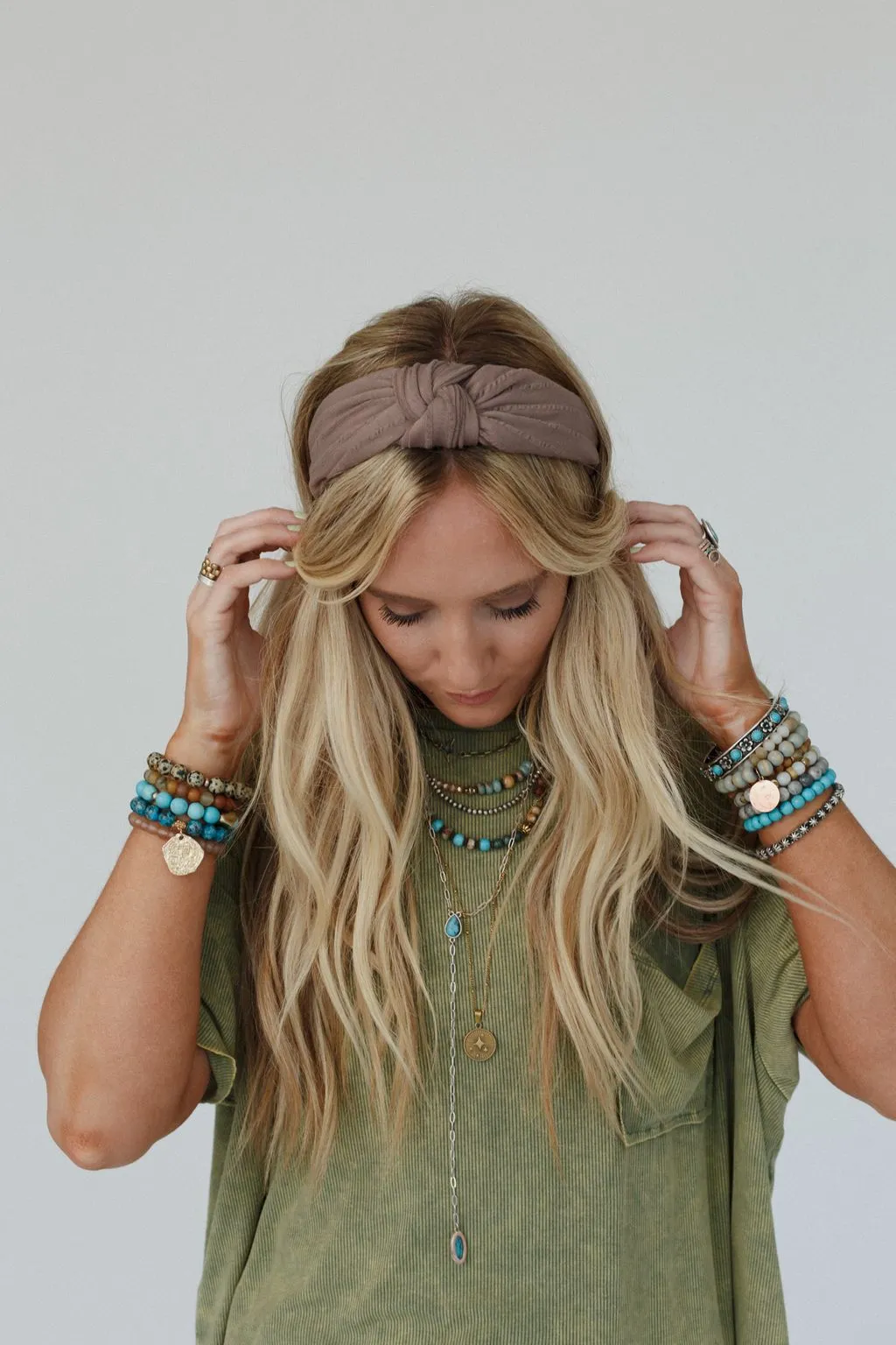 Sail Away Knot Headband - Mocha