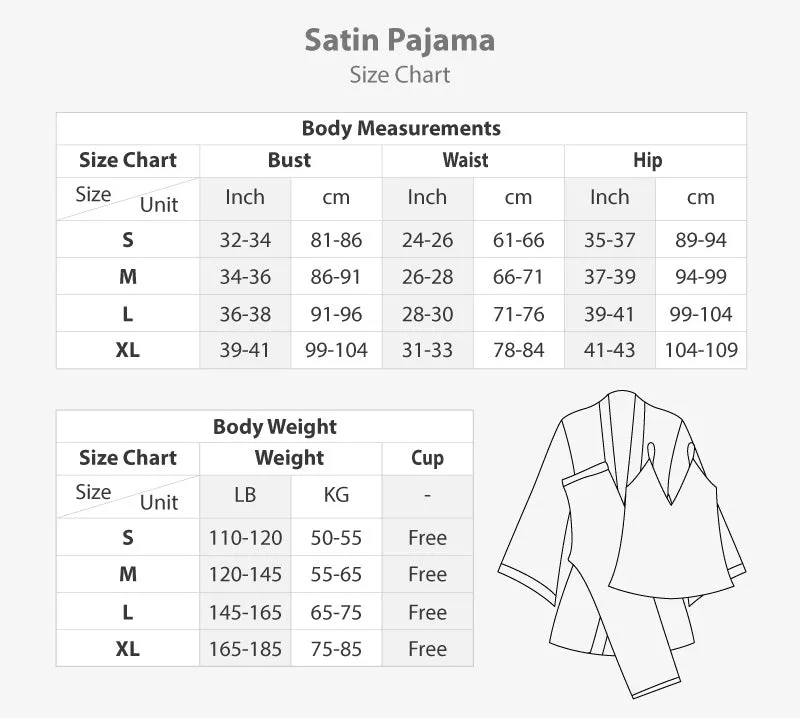 Satin Pajama 2 pcs
