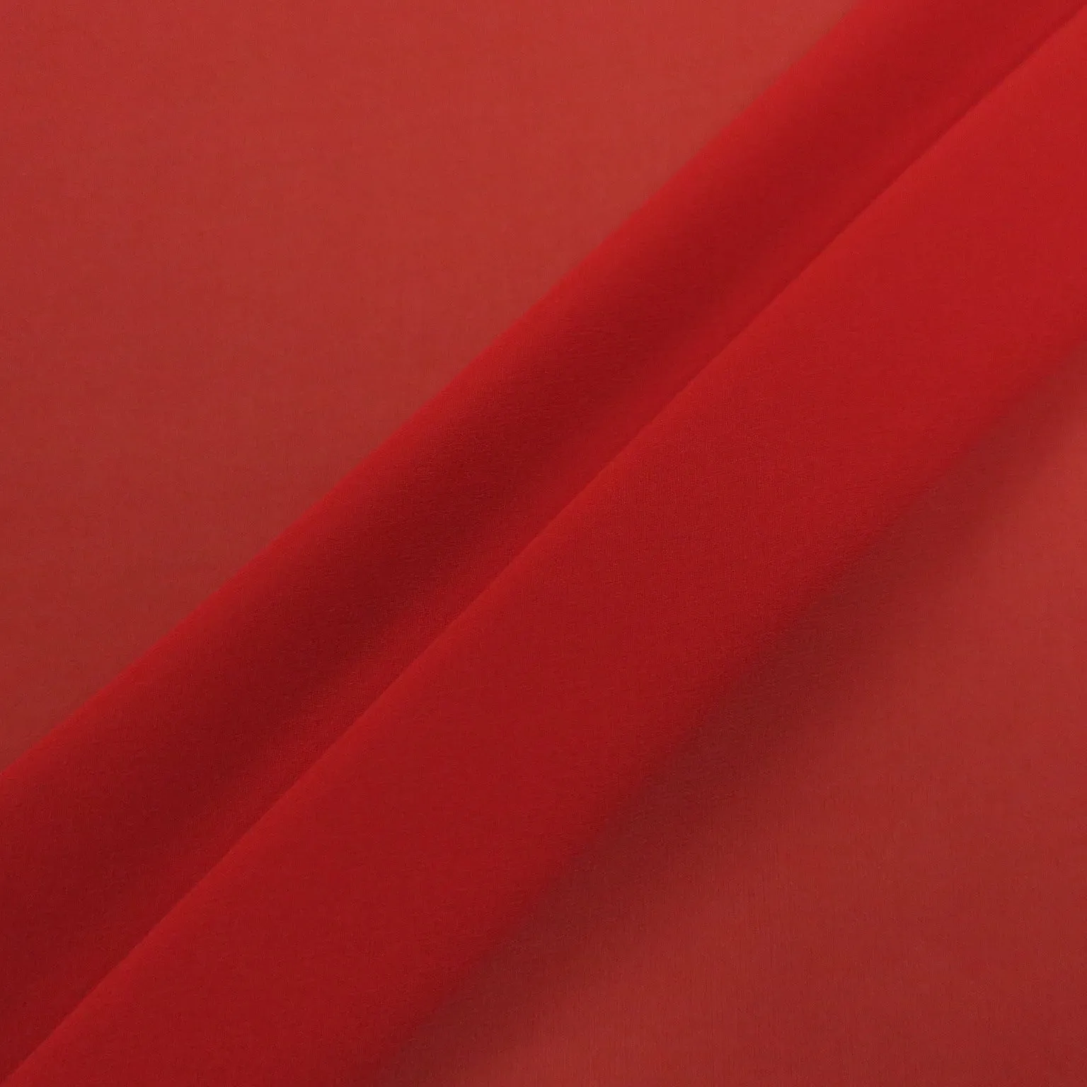 Silk Georgette Chiffon Fabric 54" Red Solid 10mm 100% Silk