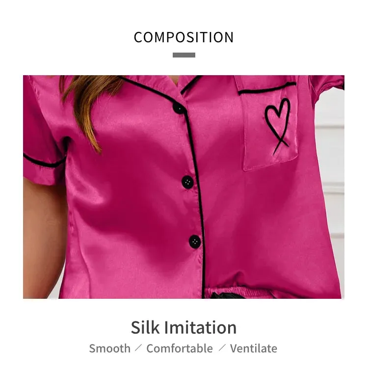 Silky Luxe Lounge Set - Waist Tie PJs