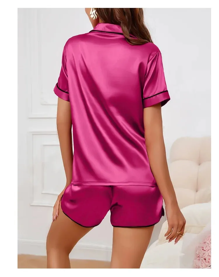 Silky Luxe Lounge Set - Waist Tie PJs