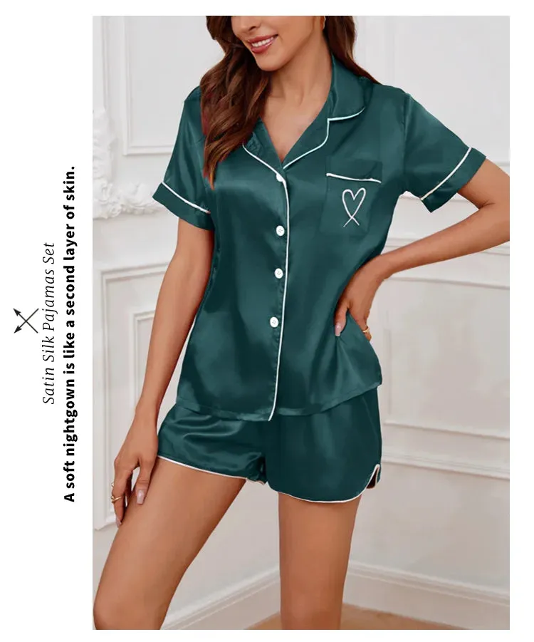 Silky Luxe Lounge Set - Waist Tie PJs