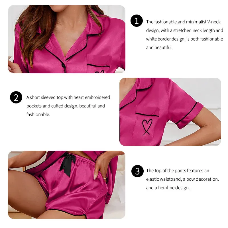 Silky Luxe Lounge Set - Waist Tie PJs