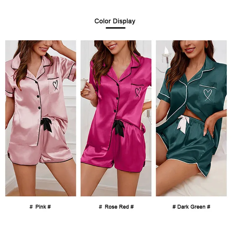 Silky Luxe Lounge Set - Waist Tie PJs