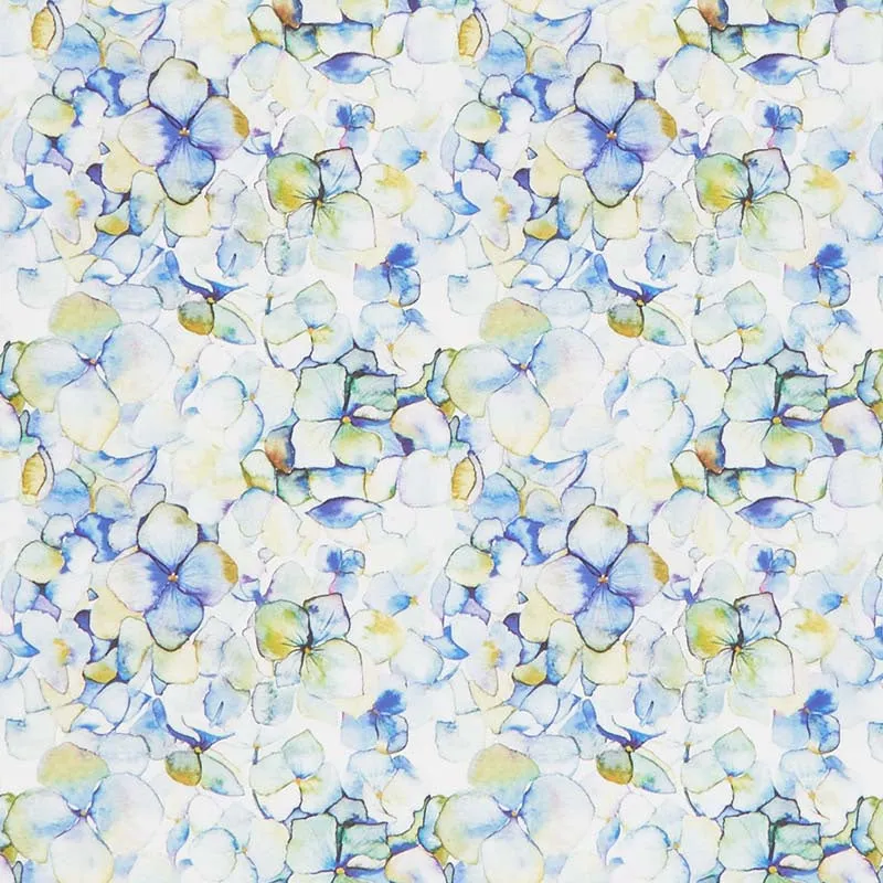 The Leah Collection - Large Hydrangea Periwinkle Yardage