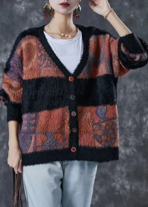 Thick Mink Hair Knitted Cardigan Winter