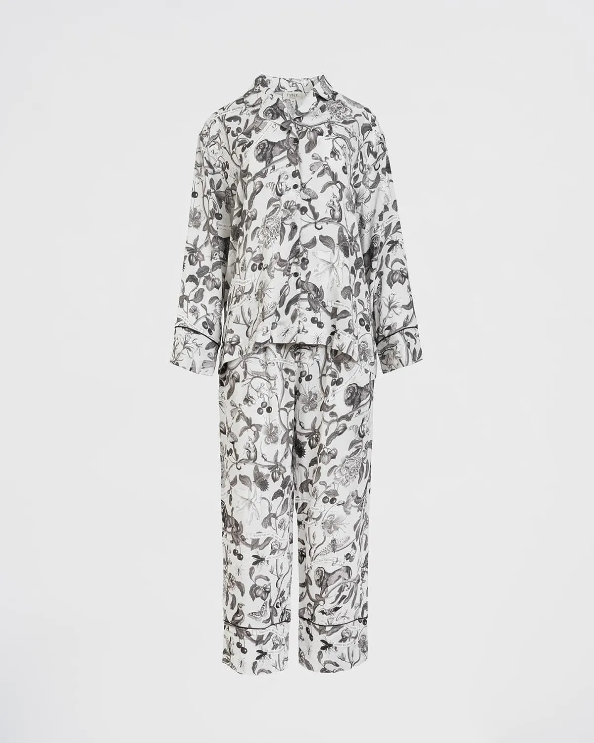 Tree of Life Monochrome Long Pajamas