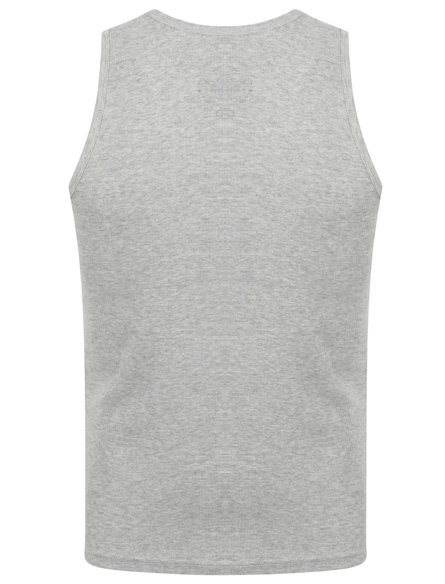 Tuns 4 Pack Cotton Ribbed Sleeveless Vest Tops in Amazon Khaki / Black / Light Grey Marl / Optic White - South Shore