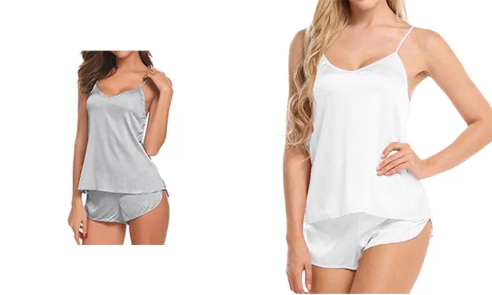 Women's Satin Pajama Set